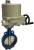 Затвор дисковый поворотный ABRA Ду80 Ру16 BUV-VF826D, межфланцевый, корпус - чугун, диск - чугун, с электроприводом, EPDM в Ростове-на-Дону
