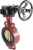 Затвор дисковый поворотный ABRA Ду450 Ру16 BUV-VF843D, межфланцевый, корпус - чугун, диск - бронза, редуктор, NBR в Ростове-на-Дону