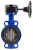 Затвор дисковый поворотный ABRA Ду450 Ру16 BUV-VF826D, межфланцевый, корпус - чугун, диск - чугун, редуктор, EPDM в Ростове-на-Дону